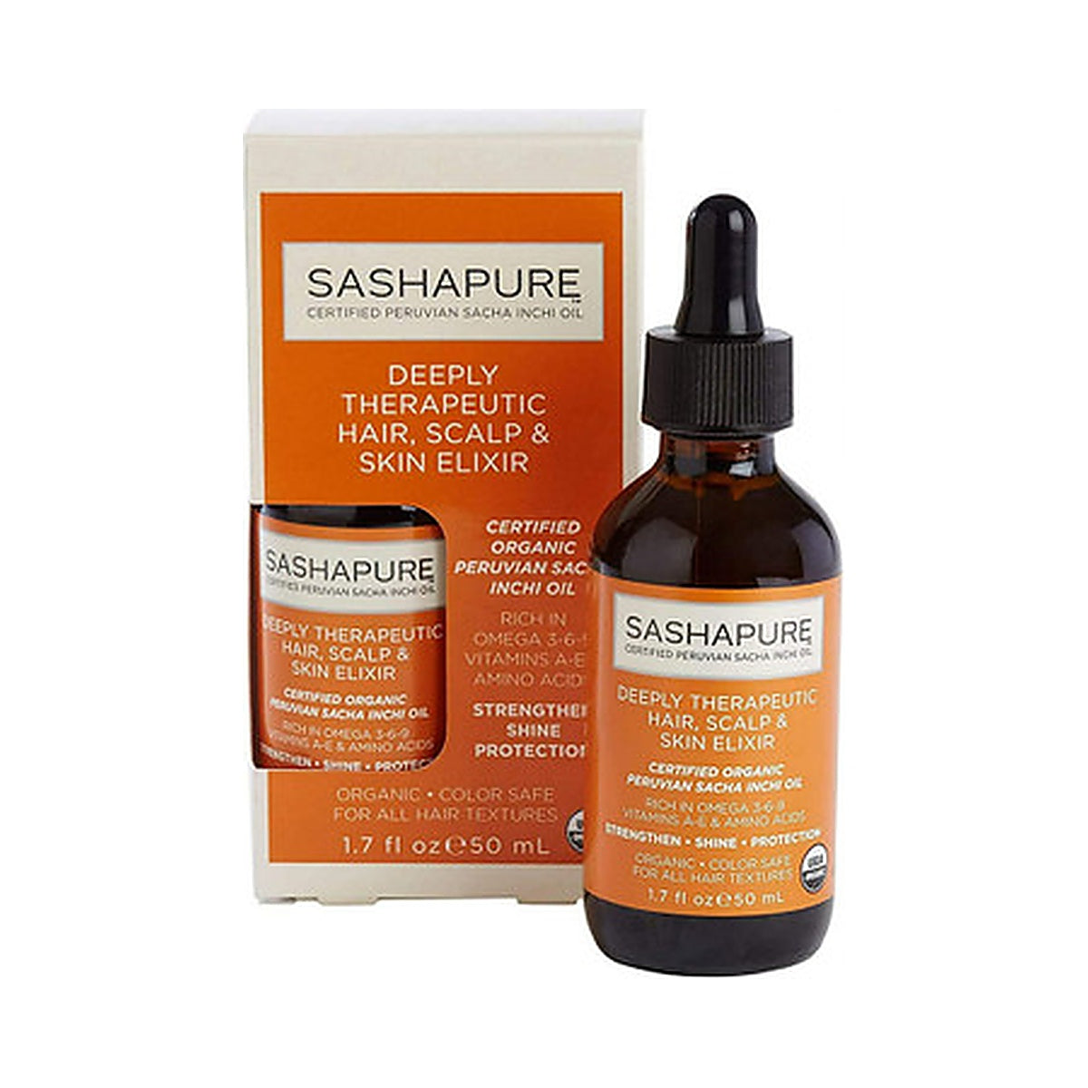 Sashapure Deeply Therapeutic Hair Scalp & Skin Elixir 1.7 Oz (Pack of 6)