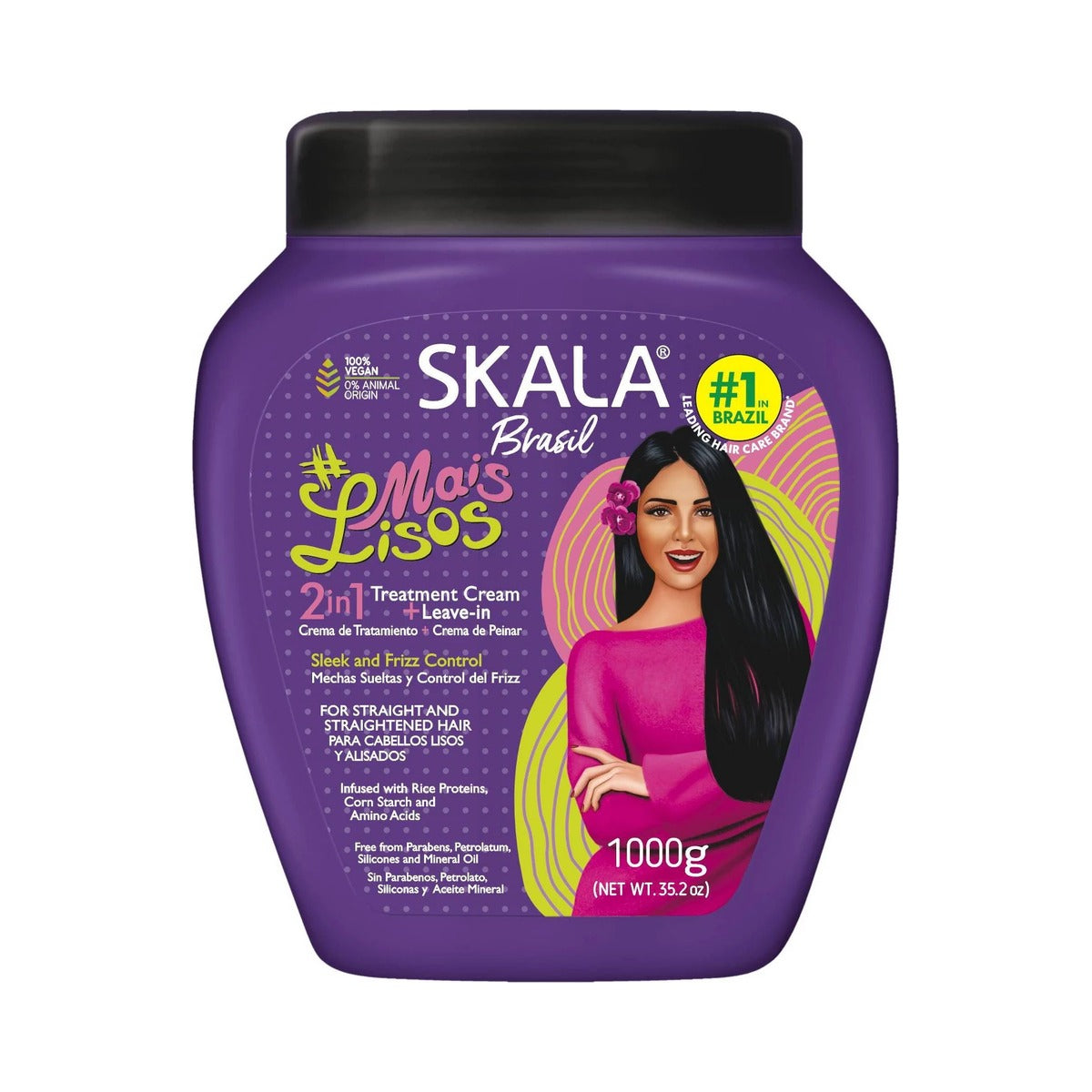 Skala Mais Lisos 2-in-1 Treatment Cream 35.2 Oz (Pack of 6)