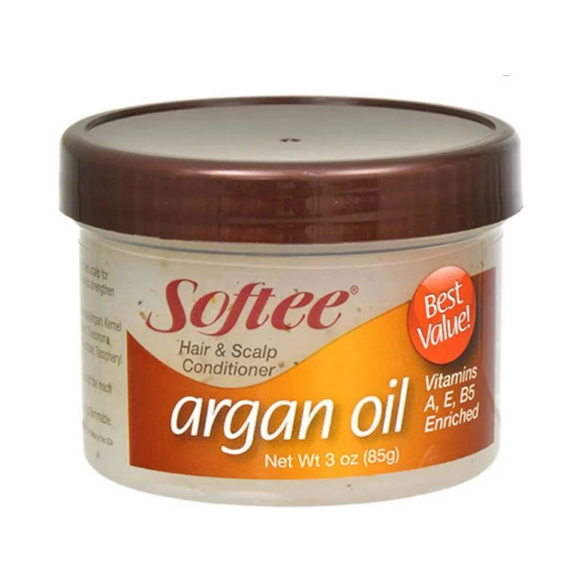 Softee Argan Oil Hair & Scalp Conditioner 3 Oz (Pack of 6)