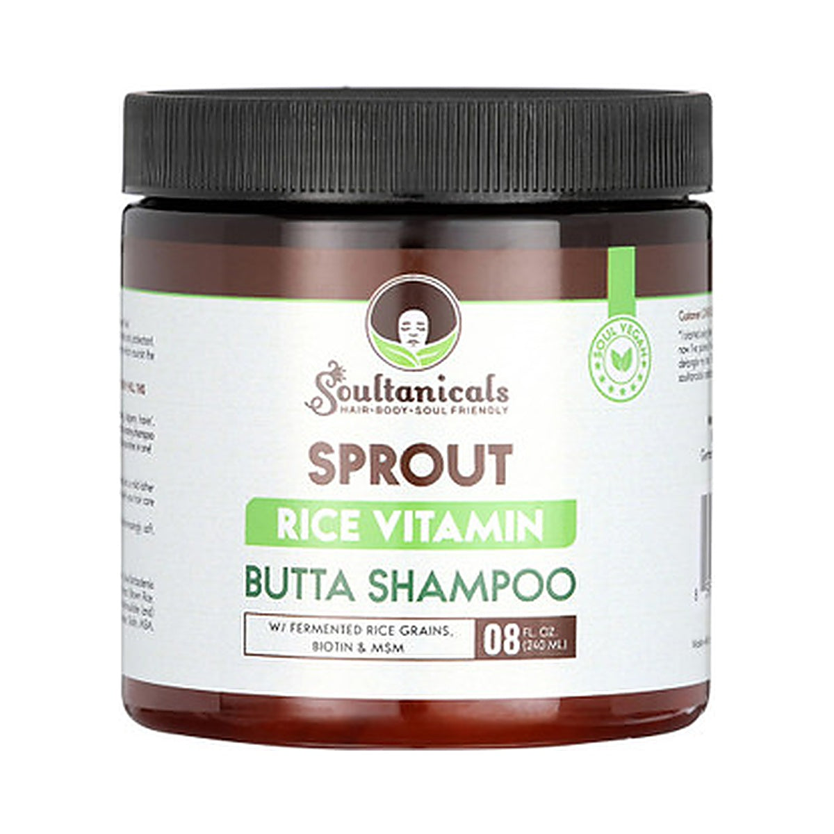 Soultanicals Sprout-Rice Vitamin Butta Shampoo 8 Oz (Pack of 12)