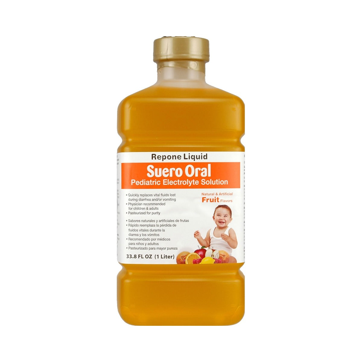 Repone Suero Electrolyte Solution Fruit 33.8 Oz (Pack of 8) - view 2