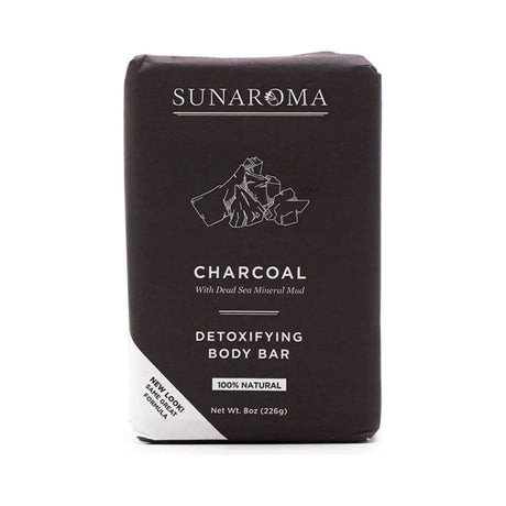 Sunaroma Charcoal Bar Soap 8 Oz (Pack of 36)