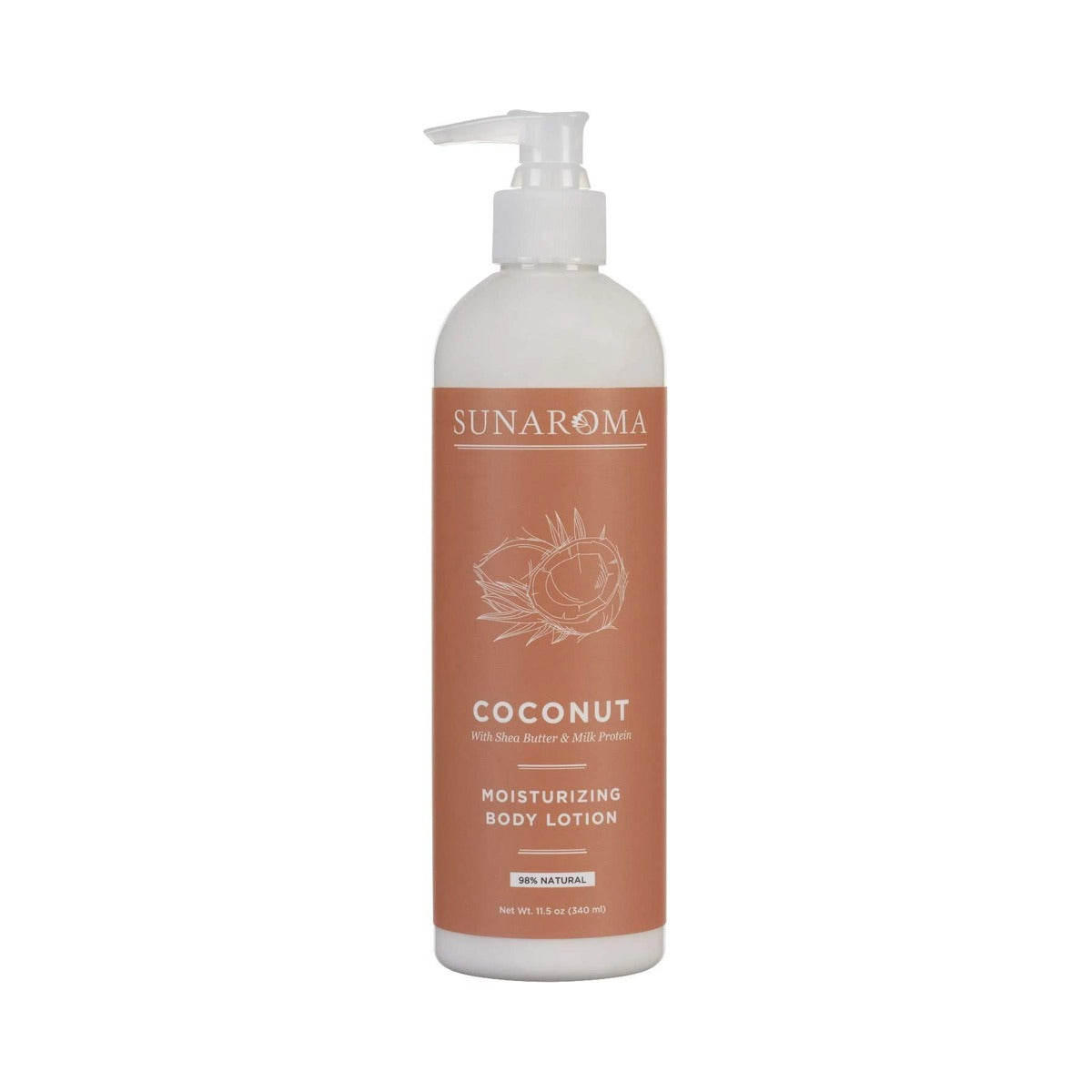 Sunaroma Coconut Moisturizing Body Lotion 11.5 Oz (Pack of 12)