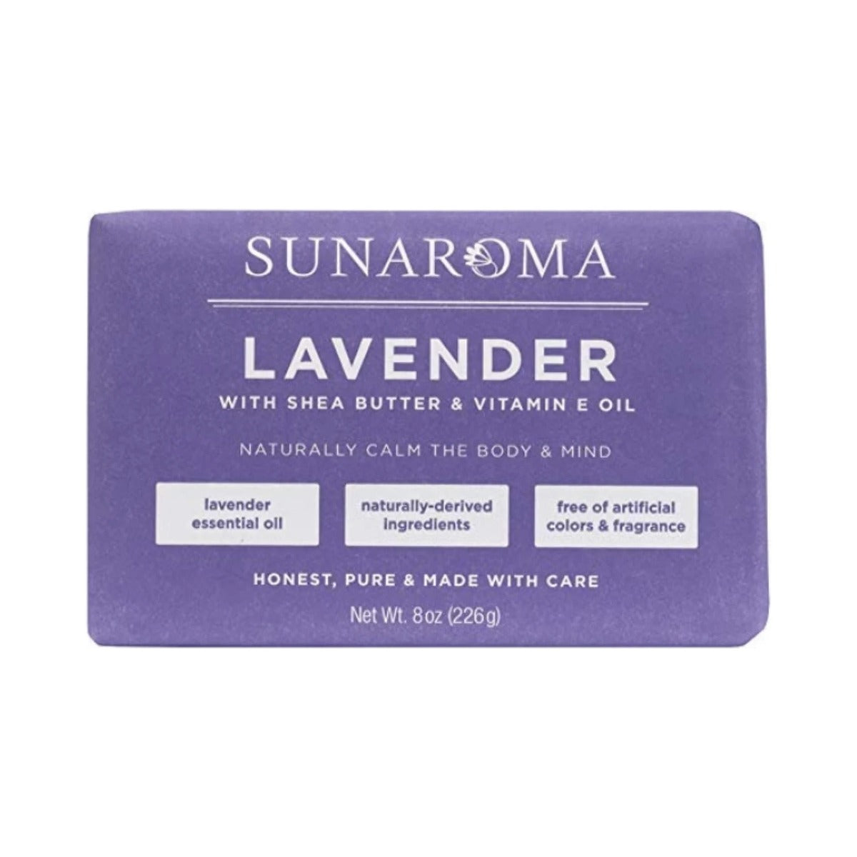 Sunaroma Lavender Soap Bar 8 Oz (Pack of 36)