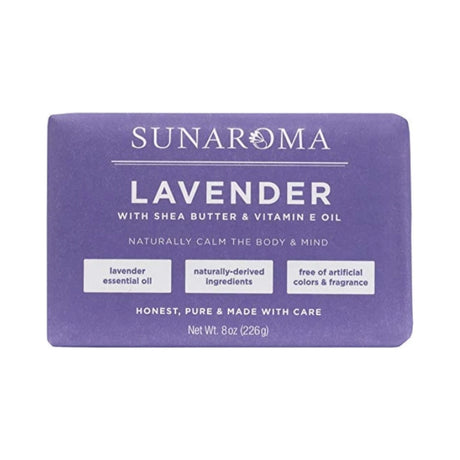 Sunaroma Lavender Soap Bar 8 Oz (Pack of 36)