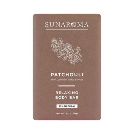 Sunaroma Patchouli Oil Relaxing Body Bar 8 Oz (Pack of 36)