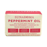 Sunaroma Organic Peppermint Oil Soap 8 Oz (Pack of 36)