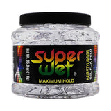 Super Wet Plus Transparent Hair Styling Gel 35.3 Oz (Pack of 6)