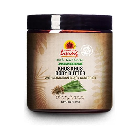 Tropic Isle Living Khus Khus Body Butter 4 Oz (Pack of 6)