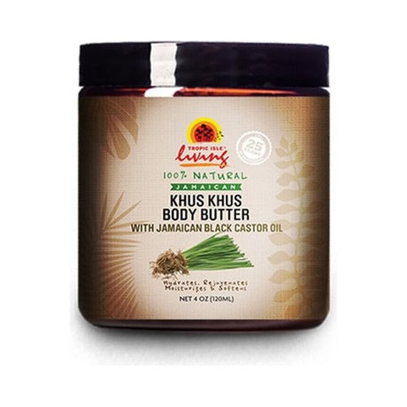 Tropic Isle Living Khus Khus Body Butter 4 Oz (Pack of 6)