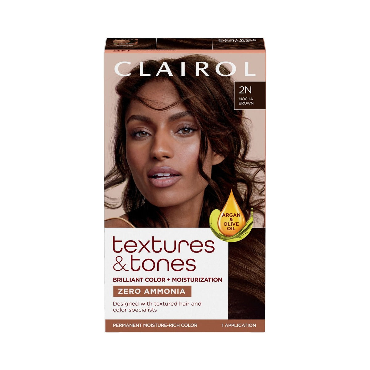 Clairol Textures and Tones 2N Dark Brown Hair Color (Pack of 12) - view 3