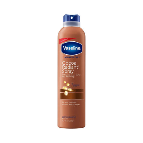 Vaseline Intensive Care Spray Moisturizer Cocoa Radiant 6.5 Oz (Pack of 6)
