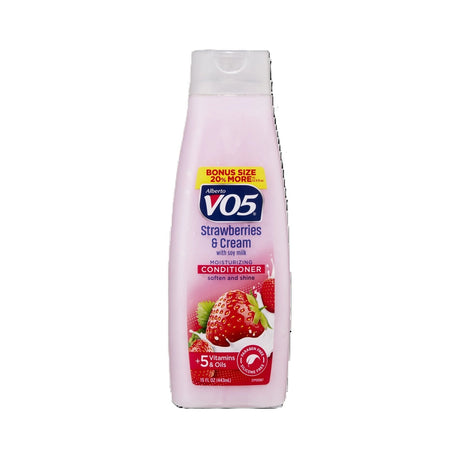 Alberto VO5 Moisture Milks Strawberry and Cream Conditioner 15 Fl Oz (Pack of 6)