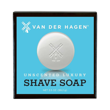 Van Der Hagen Unscented Shave Soap 3.5 Oz (Pack of 12)