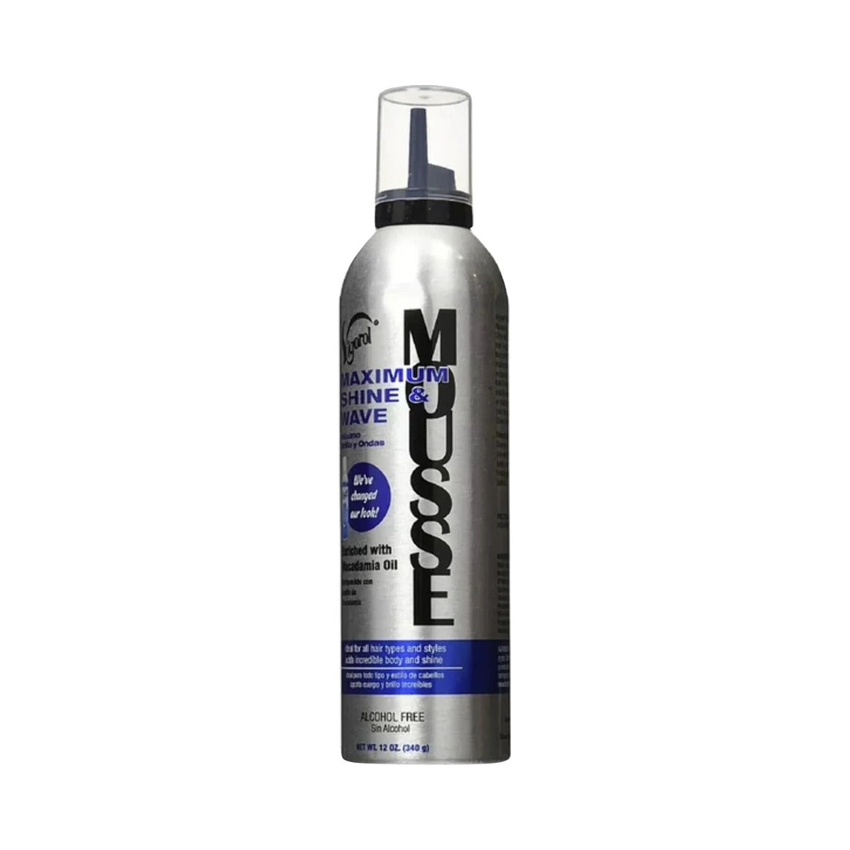 Vigorol Maximum Shine & Wave Mousse 12 Oz (Pack of 6)