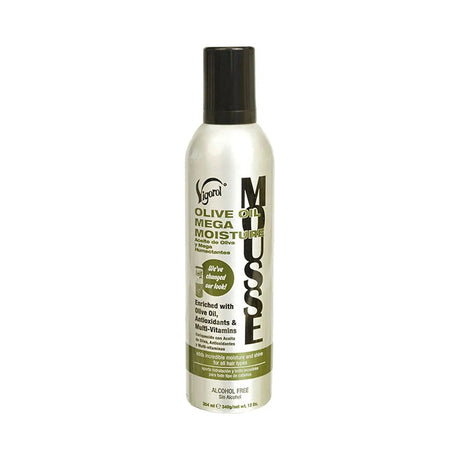 Vigorol Olive Oil Mega Moisture Hair Mousse 12 Oz (Pack of 6)