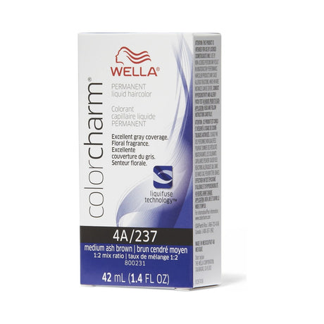 Wella Color Charm Permanent Liquid Haircolor 237 4A (Pack of 36)