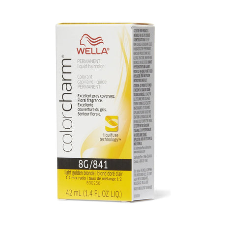Wella Color Charm Permanent Liquid Haircolor 841 Light Golden Blonde 1.4 Oz (Pac