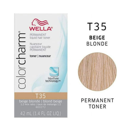 Wella Color Charm Permanent Toner T35 Beige Blonde 1.4 Oz (Pack of 36)