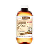 De La Cruz Fractionated Liquid Coconut Oil 8 Fl Oz (Pack of 12)