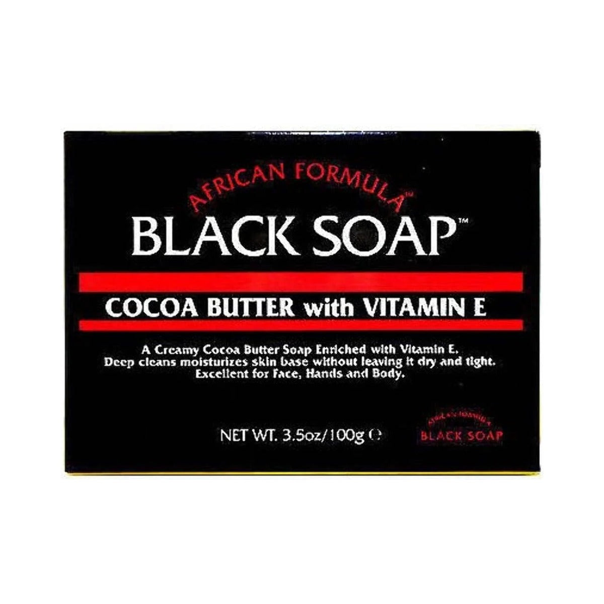 African Formula Black Soap Bar 3.5 Oz (Pack of 96)