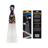 Afropick Metal Black Hair Pick (Pack of 180)