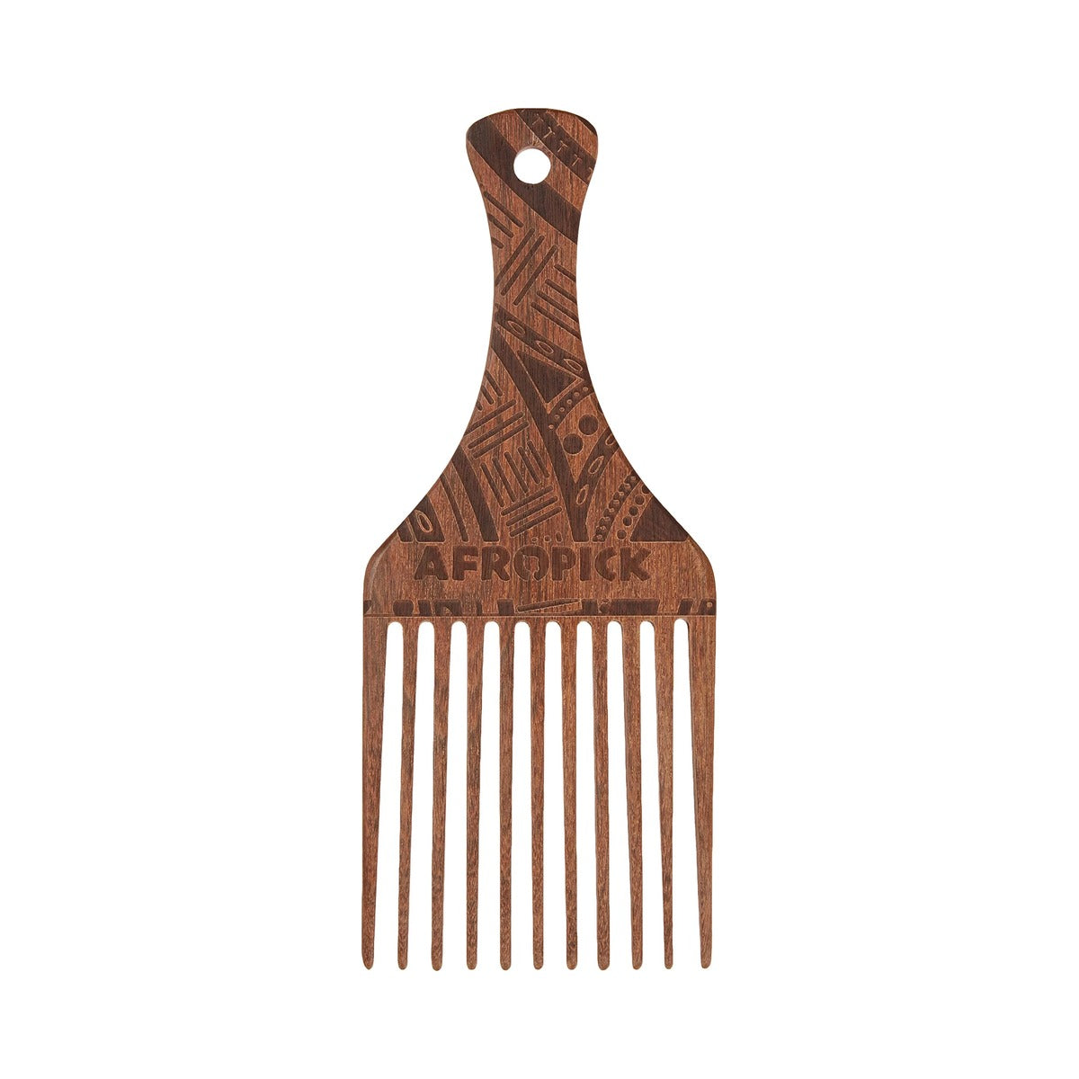 Afropick Wood Hair Pick (Pack of 100)