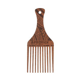 Afropick Wood Hair Pick (Pack of 100)