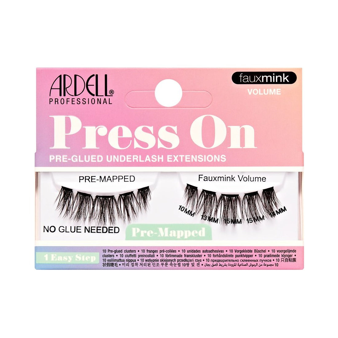 Ardell Press On Pre-Mapped Pre-Glued Underlash Extensions 10 Ea (Pack of 72)