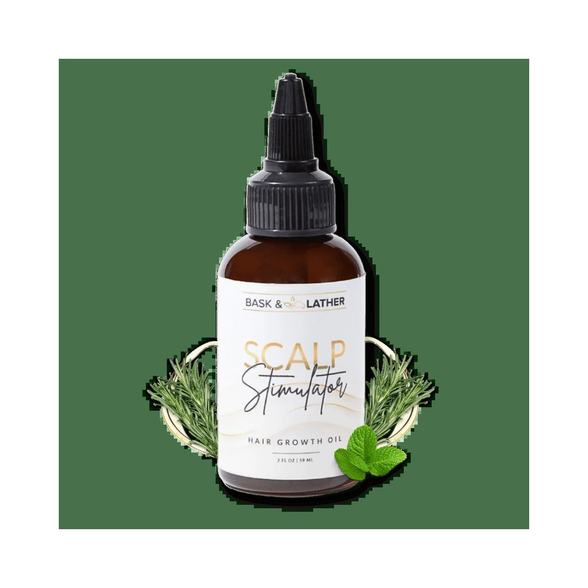 Bask & Lather Scalp Stimulator Hair Growth Oil 2 Oz (Pack of 36)