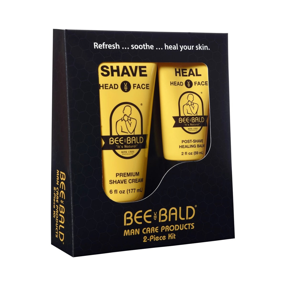 Bee Bald 2 Piece Shave & Heal Gift Set (Pack of 24)