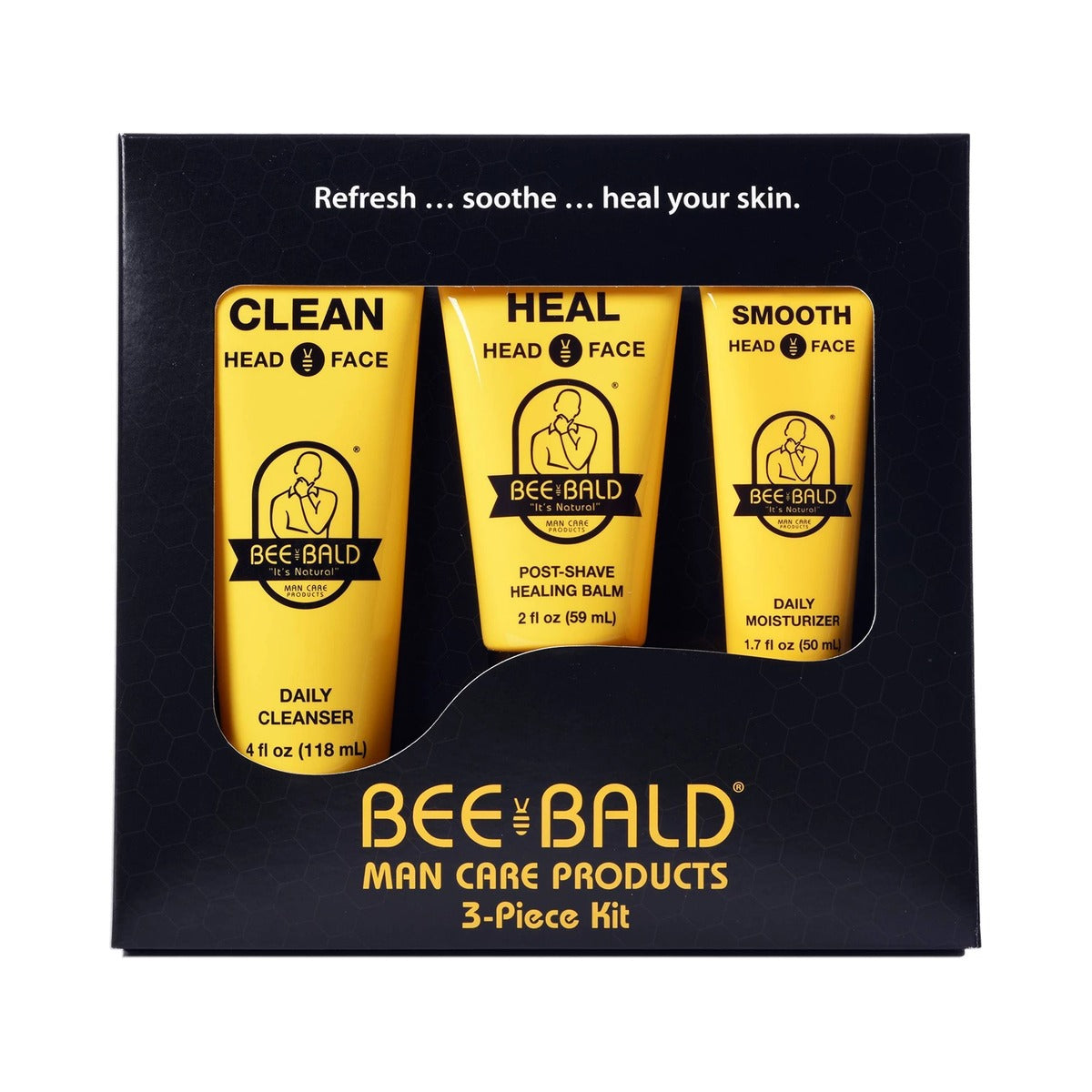 Bee Bald 3 Piece Daily Skin Care Kit (Pack of 24) - view 2
