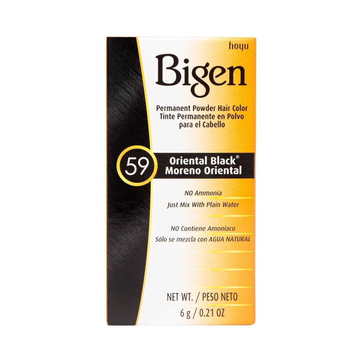 Bigen Permanent Powder Hair Color Oriental Black 59 (Pack of 36) - view 3