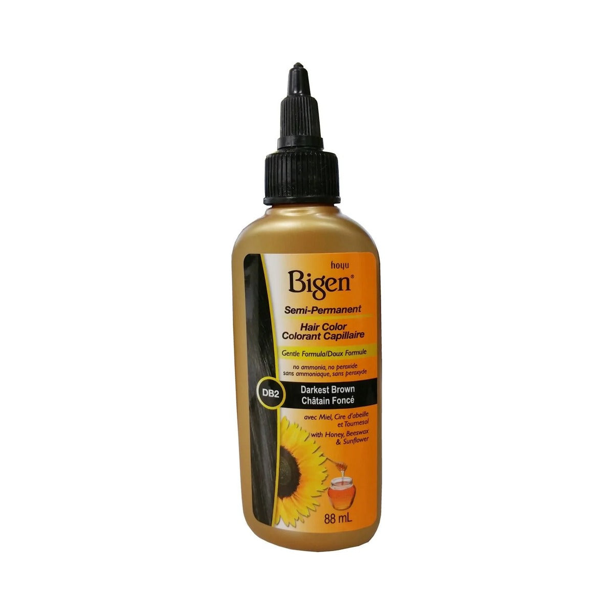 Bigen Semi-Permanent Haircolor Darkest Brown DB2 (Pack of 36) - view 3