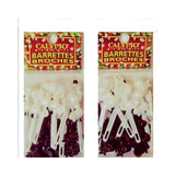 Calypso Hair Barrettes Bows Black White (Pack of 144)