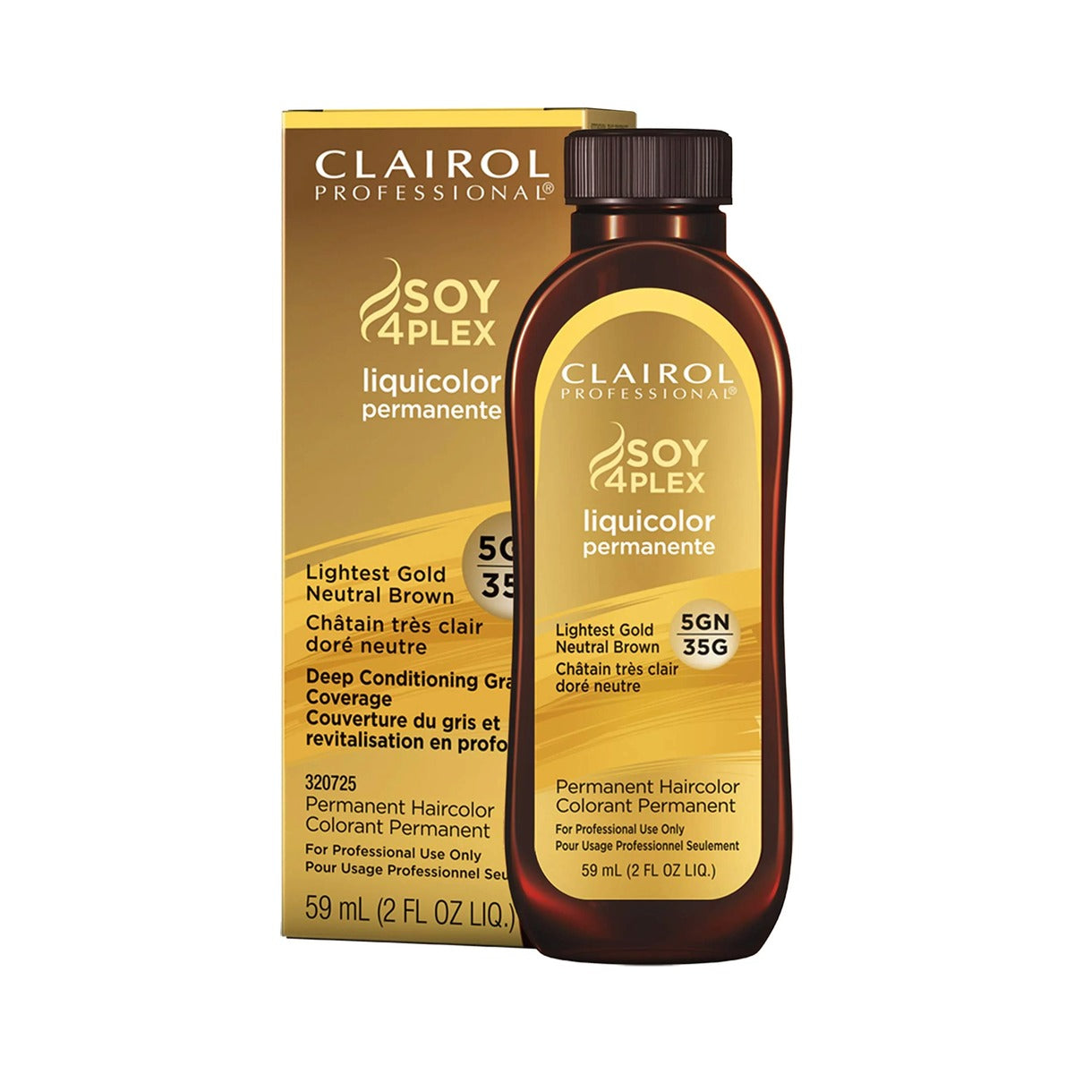 Clairol Soy Liquicolor Permanent Hair Color 5GN (Pack of 72)