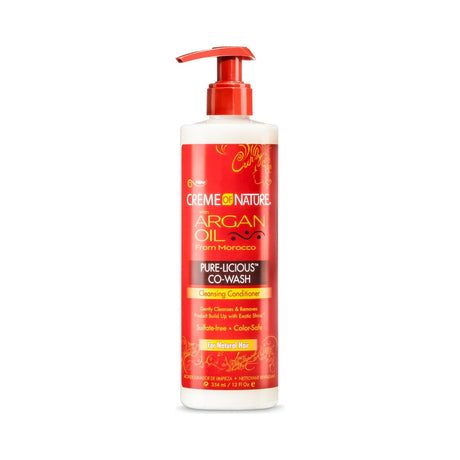 Creme of Nature Argan Oil Creamy Hydration Co-Wash 12 Oz (Pack of 12)
