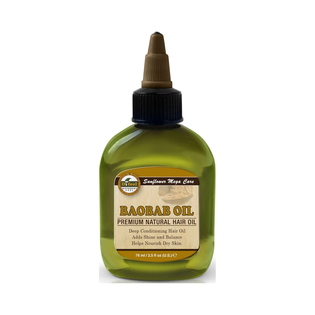 Difeel Sunflower Premium Mega Hair Oil Baobab 2.5 Oz (Pack of 24)