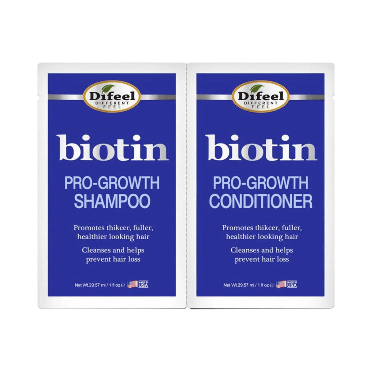 Difeel Biotin Pro-Growth Shampoo & Conditioner Packet (Pack of 72)