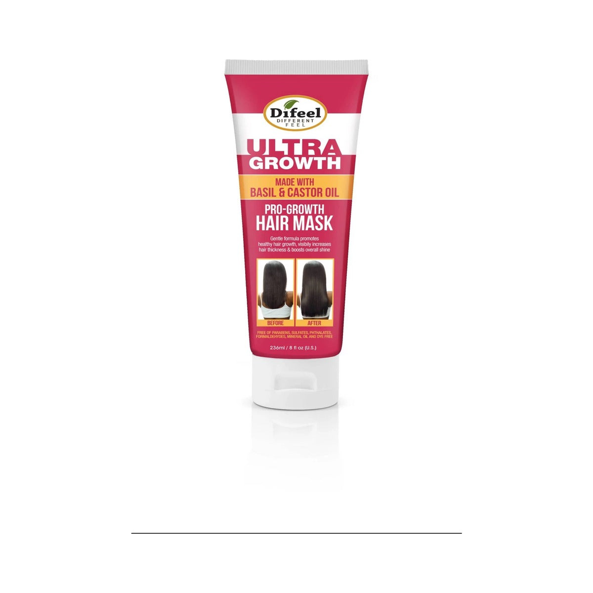 Difeel Ultra Growth Basil & Castor Oil Pro Growth Hair Mask 8 Oz (Pack of 24)