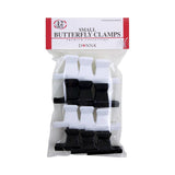 Donna Collection Butterfly Clamps Small Black & White (Pack of 144)