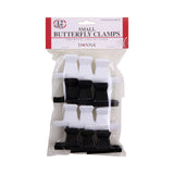 Donna Collection Butterfly Clamps Small Black & White (Pack of 144) - view 3