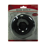 Donna Broadway Titan Mesh Hair Donut Large Black (Pack of 144)