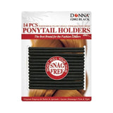 Donna Black Ponytail Holders 14pc (Pack of 432)