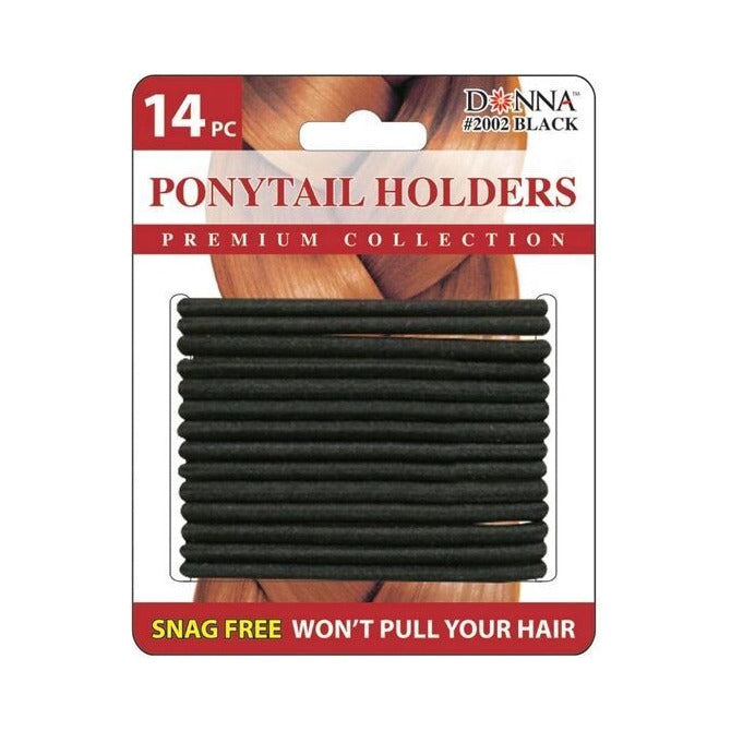 Donna Black Ponytail Holders 14pc (Pack of 432) - view 2
