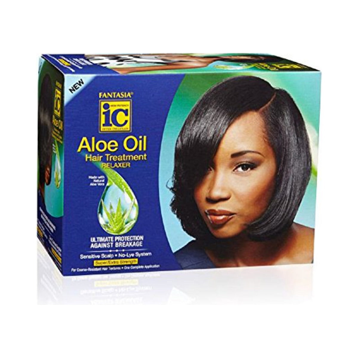 Fantasia IC Aloe Oil Hair Treatment Relaxer Super (Pack of 6)