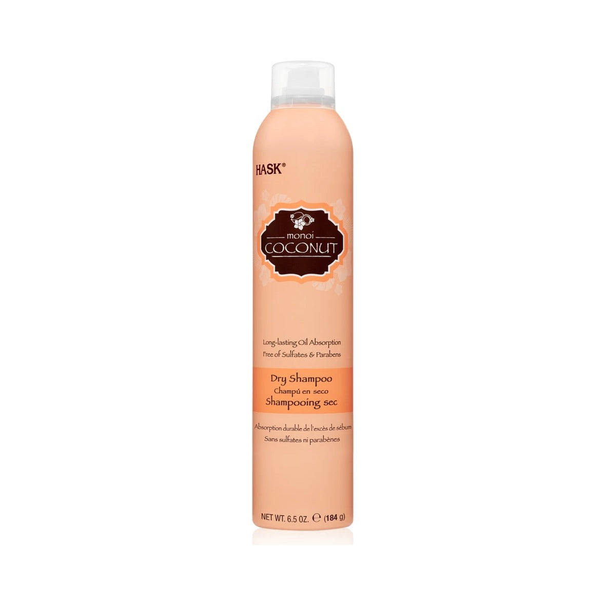 Hask Nourishing Monoi Coconut Dry Shampoo 9.6 Oz (Pack of 4)