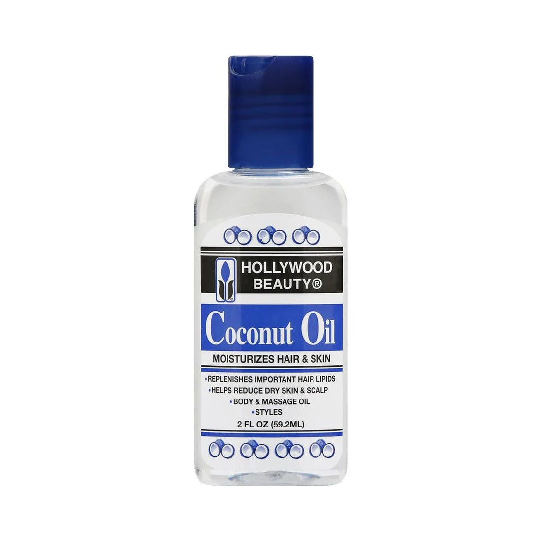 Hollywood Beauty Coconut Oil for Hair, Scalp & Skin 2 Fl Oz (Pack of 72) - view 2