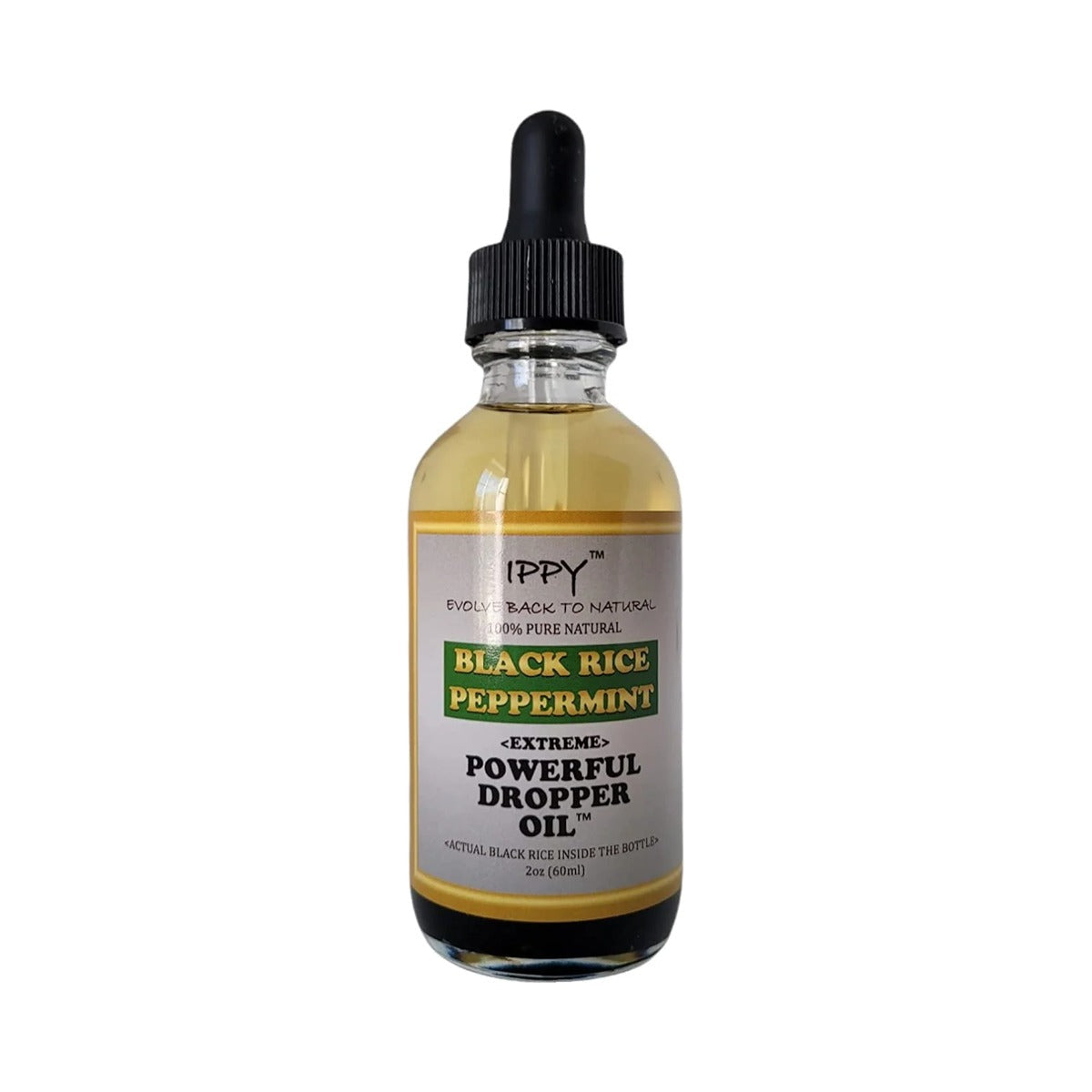 IPPY Black Rice Peppermint Dropper Oil 2 Oz (Pack of 108)