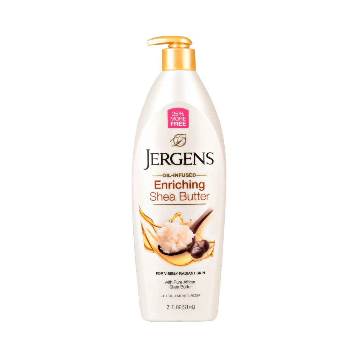 Jergens Enriching Shea Butter Moisturizer 21 Fl Oz (Pack of 6)